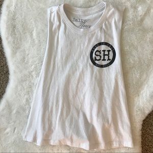 (SOLD) Salty Honey Muscle Crop Tank